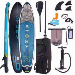 SUP-доска надувная Tech Team Story, 350x86x15 см, синий