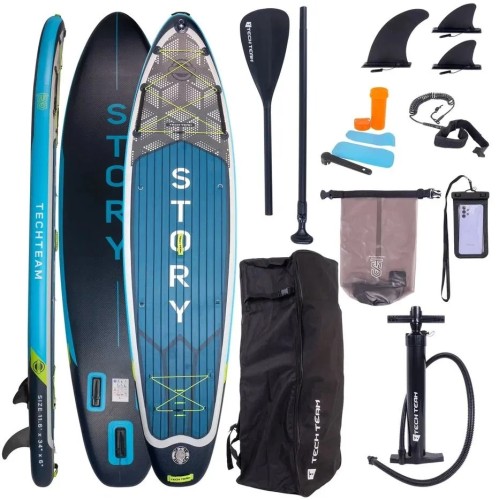 SUP-доска надувная Tech Team Story, 350x86x15 см, синий