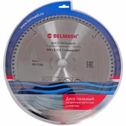 Диск пильный по цветным металлам и пластику Belmash RD154A, 305х3.1/2.1х30 мм