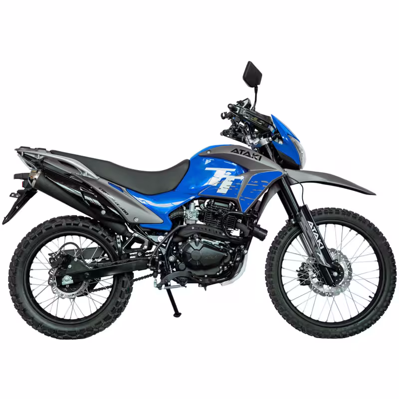 Мотоцикл эндуро туристический Ataki Crosser 300, синий