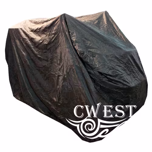 Чехол защитный Cwest для ATV с кофром и стеклом, универсальный, размер XL, черный