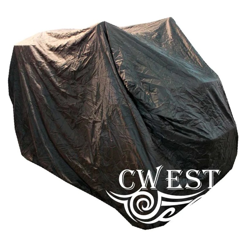 Чехол защитный Cwest для ATV с кофром и стеклом, универсальный, размер XL, черный