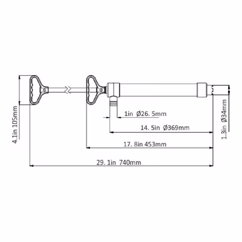 Насос ручной для откачки воды SeaFlo SFPH-H740-01