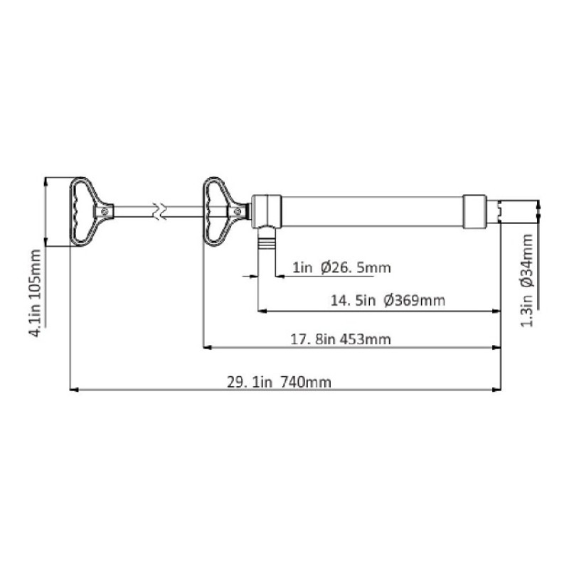 Насос ручной для откачки воды SeaFlo SFPH-H740-01