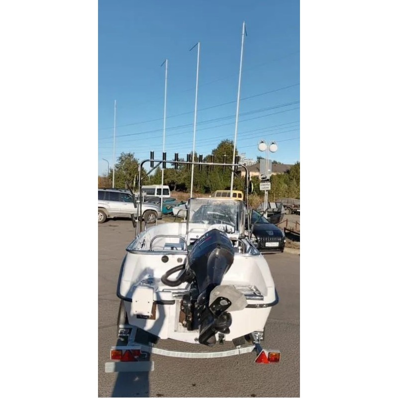 Лодка пластиковая Бокар в комплекте с лодочным мотором Suzuki DF 60 (2015 г.в.)