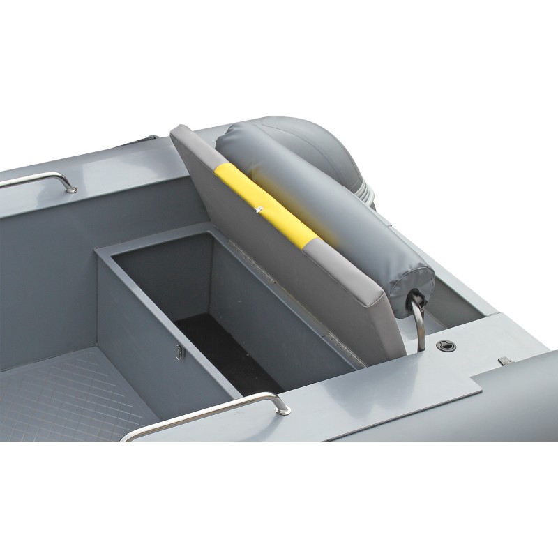 Рундук кормовой со спинкой и валиком для лодки РИБ Angler 400-430