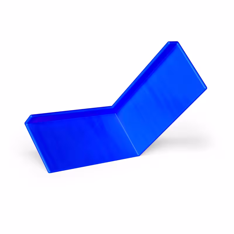 Кранец причальный угловой Buoy MFJ252571014, 250x250 мм, синий