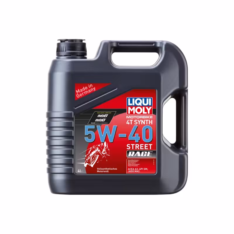 Масло моторное синтетическое для 4Т двигателей Liqui Moly Motobike 4T Synth Street Race 5W40, 4 л