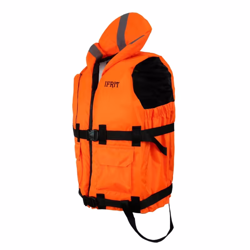 Жилет спасательный Элементаль Ifrit-130, до 130 кг, орнажевый, ГОСТ Р 58108-2019, подходит для ГИМС