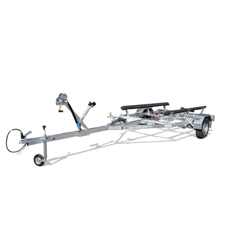 Прицеп лодочный одноосный Вектор ЛАВ 81014А, ложементы, ролики