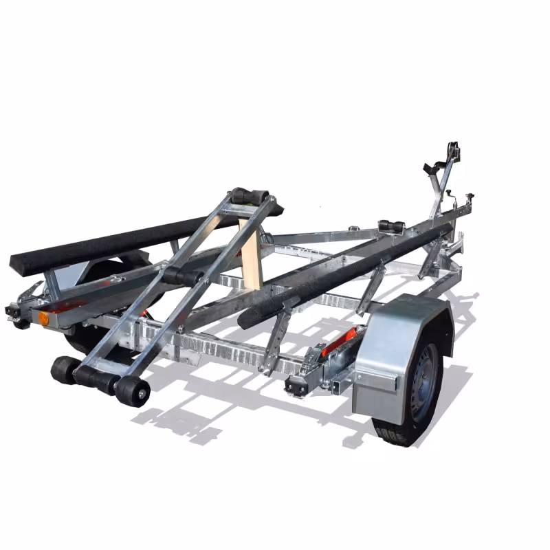 Прицеп лодочный одноосный Вектор ЛАВ 81014А, ложементы, ролики