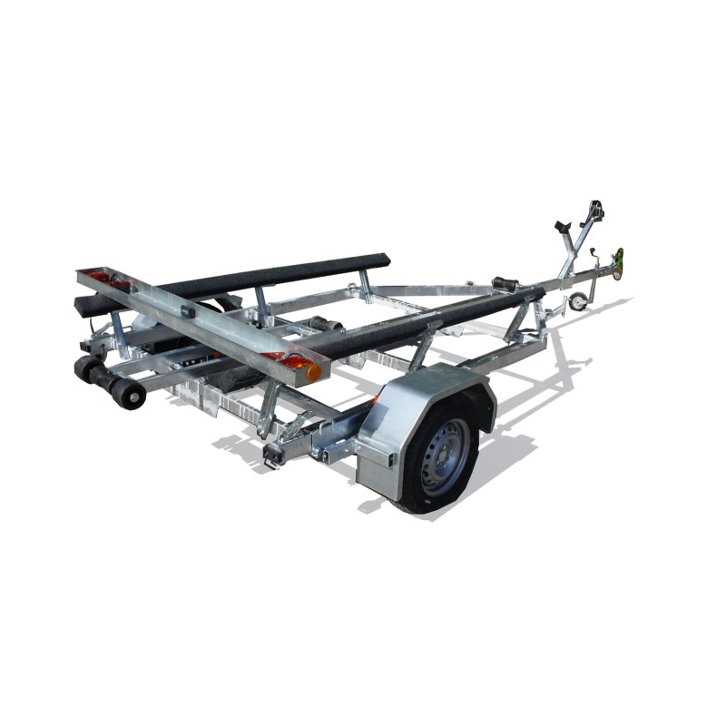 Прицеп лодочный одноосный Вектор ЛАВ 81014А, ложементы, ролики