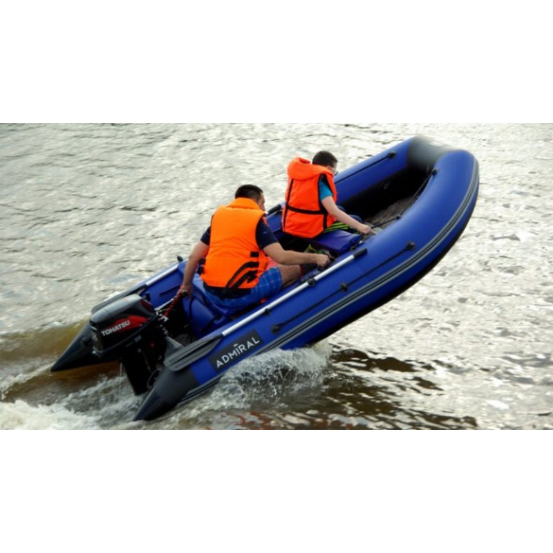 Лодка надувная ПВХ Адмирал 330 CF, пайол фанерный, камыш/серый