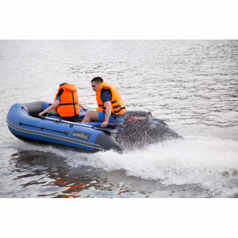 Лодка надувная ПВХ Адмирал 330 CF, пайол фанерный, камыш/серый