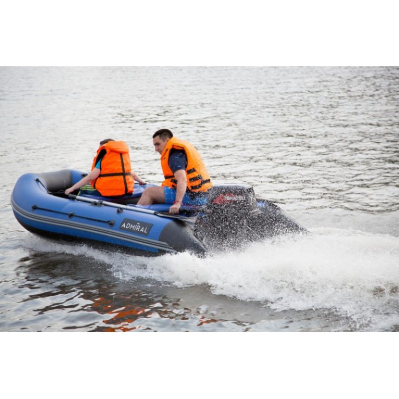 Лодка надувная ПВХ Адмирал 330 CF, пайол фанерный, камыш/серый