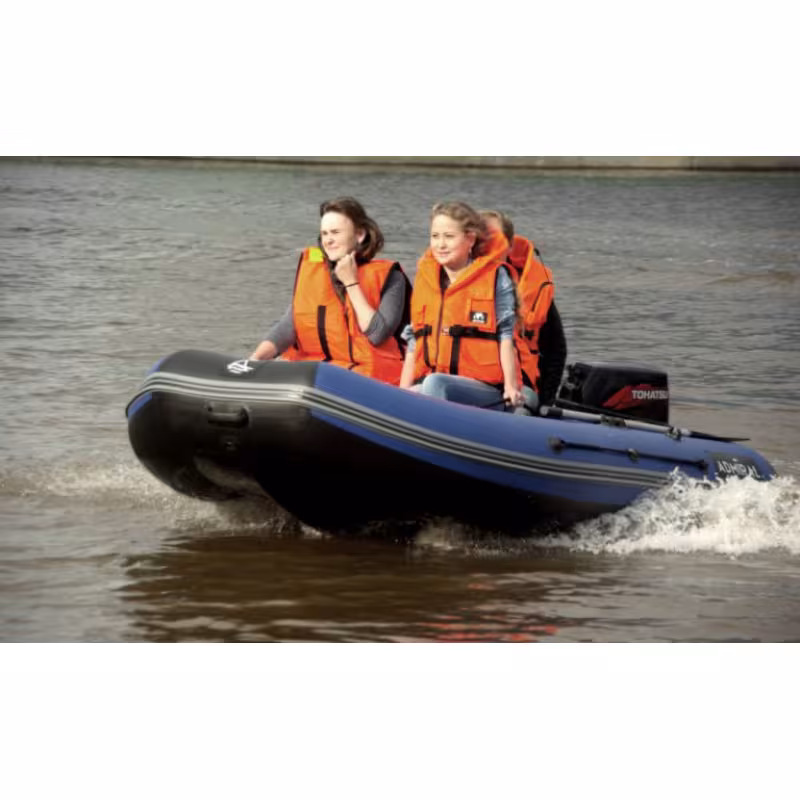 Лодка надувная ПВХ Адмирал 330 CF, пайол фанерный, камыш/серый