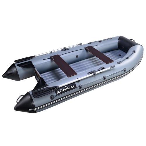 Лодка надувная ПВХ Адмирал 320 Classic НДНД, камыш/серый