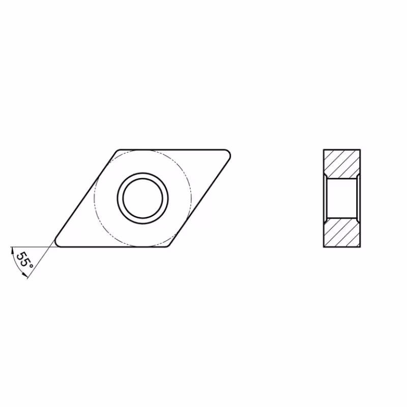 Пластина токарная Garwin DNMG150604-MM3-GHP20M, обработки нержавеющих сталей