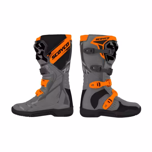 Мотоботы Scoyco MBM009.2 TWL Edition, серый, размер 41