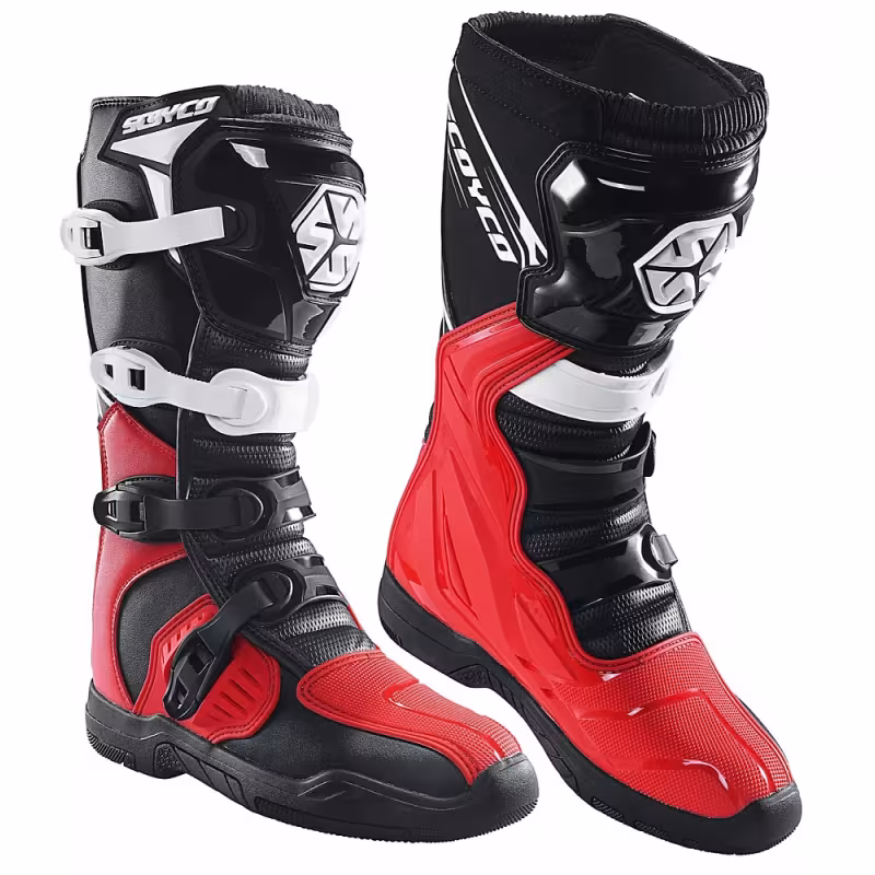 Мотоботы Scoyco MBM009.2 TWL Edition, красный, размер 43