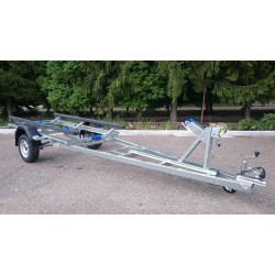Прицеп лодочный одноосный ССТ 7132-15, ложементы, опорное колесо