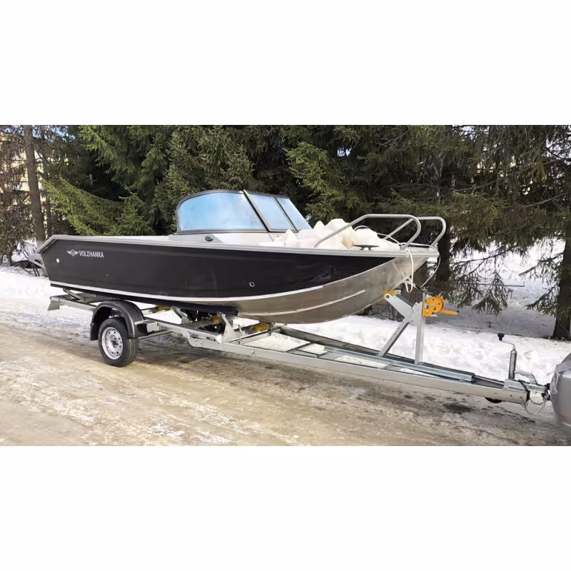 Прицеп лодочный одноосный ССТ 7132-15, ложементы, опорное колесо