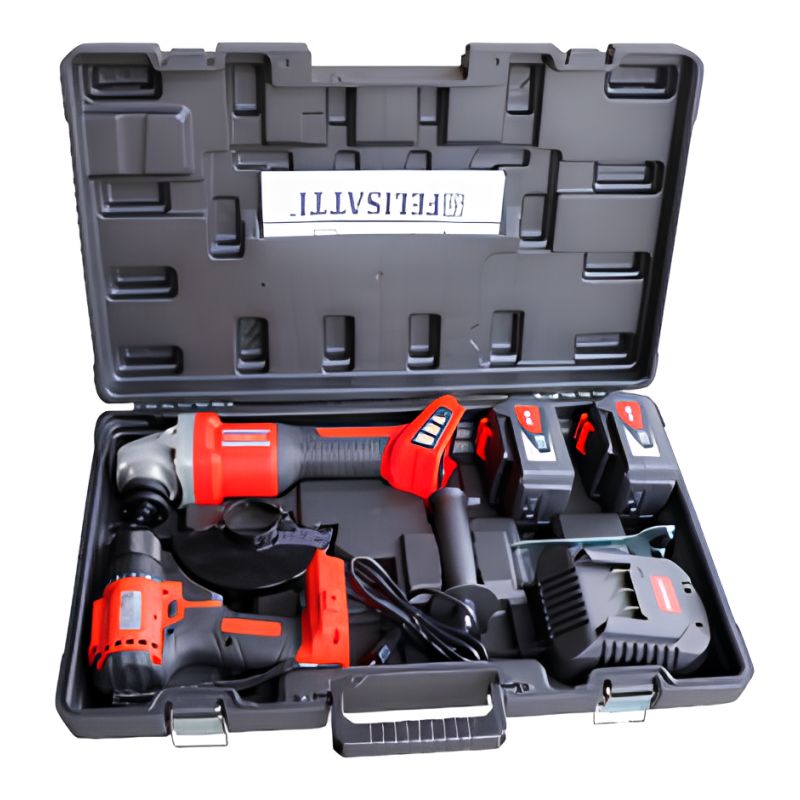 Комплект аккумуляторных инструментов Felisatti 19021606 (УШМ, дрель)