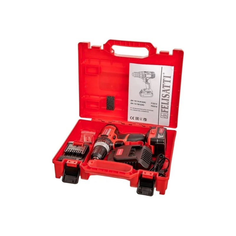 Дрель-шуруповерт аккумуляторная Felisatti ДА-10/14.4Л3(М)