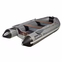 Лодка надувная ПВХ Адмирал 330 CF, НДНД, синий/серый