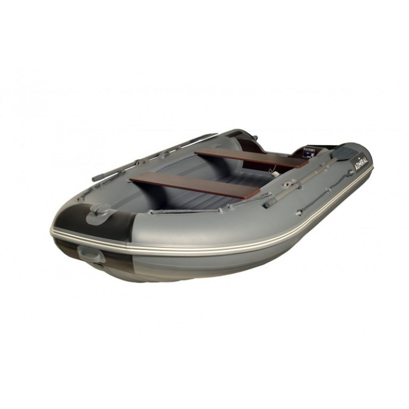 Лодка надувная ПВХ Адмирал 330 CF, НДНД, синий/серый