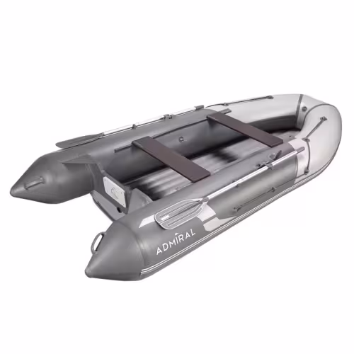 Лодка надувная ПВХ Адмирал 355S, НДНД, красный/серый