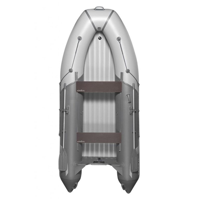 Лодка надувная ПВХ Адмирал 355S, НДНД, красный/серый