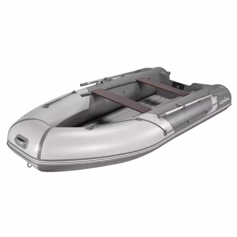 Лодка надувная ПВХ Адмирал 355S, НДНД, красный/серый