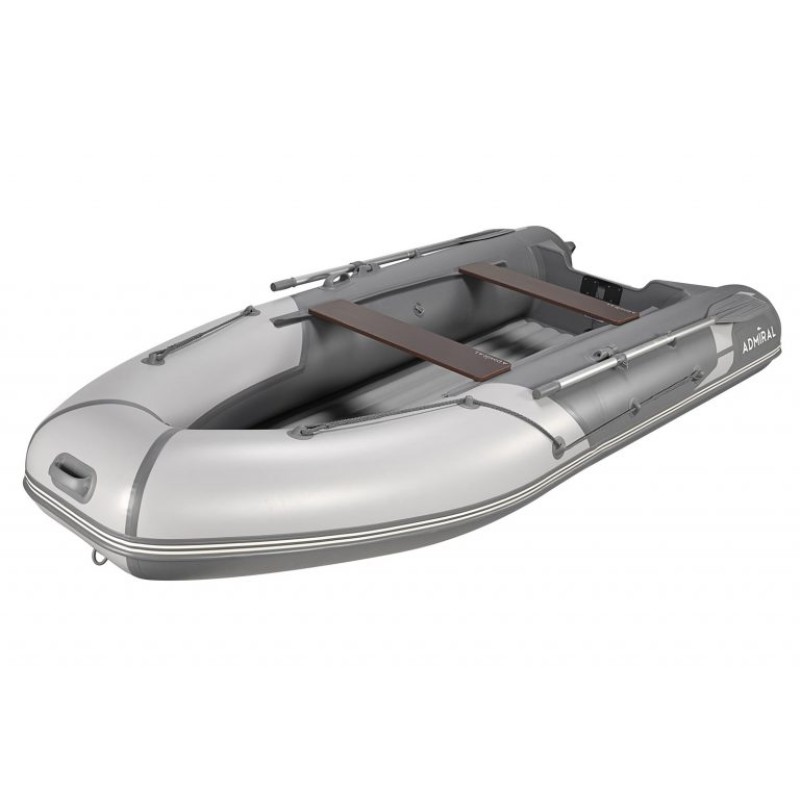 Лодка надувная ПВХ Адмирал 355S, НДНД, красный/серый