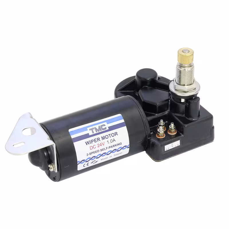 Мотор электрический стеклоочистителя TMC 12В, 83-120 градусов, автоматический возврат щетки
