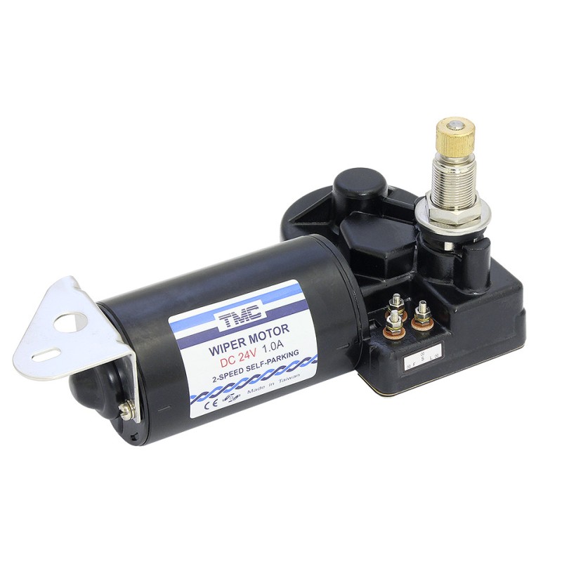 Мотор электрический стеклоочистителя TMC 12В, 83-120 градусов, автоматический возврат щетки