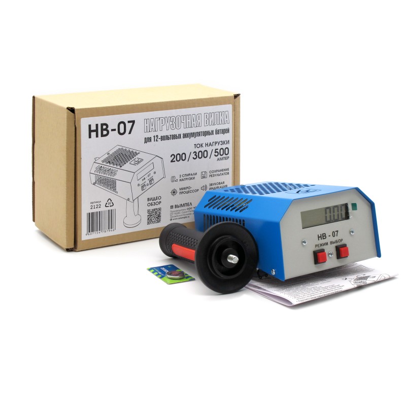 Вилка нагрузочная электронная Орион Вымпел НВ-07 12 V, 200А/300А/500А