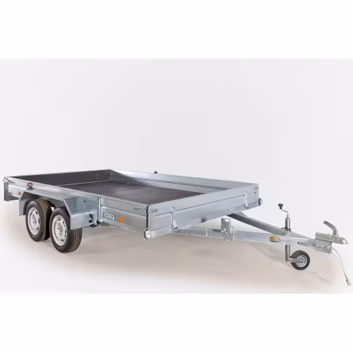 Прицеп бортовой двухосный Вектор ЛАВ 81013А, высокий борт, опорное колесо