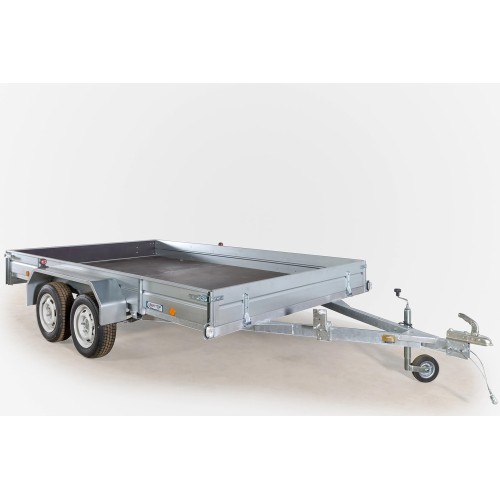 Прицеп бортовой двухосный Вектор ЛАВ 81013А, высокий борт, опорное колесо