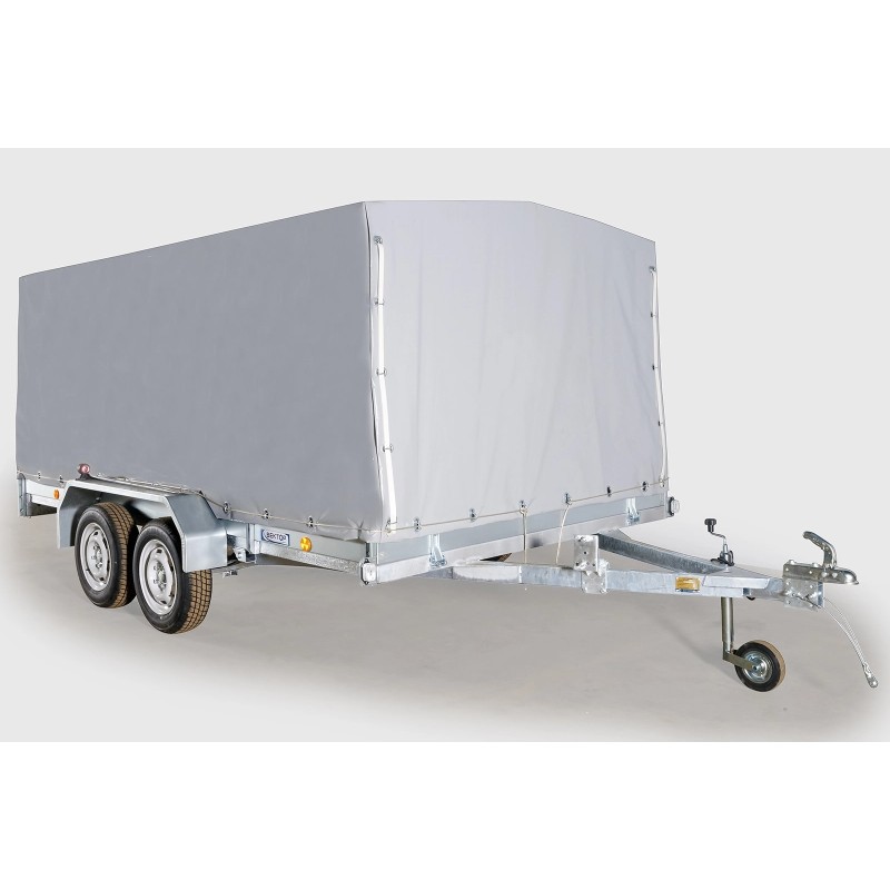 Прицеп бортовой двухосный Вектор ЛАВ 81013А, высокий борт, опорное колесо