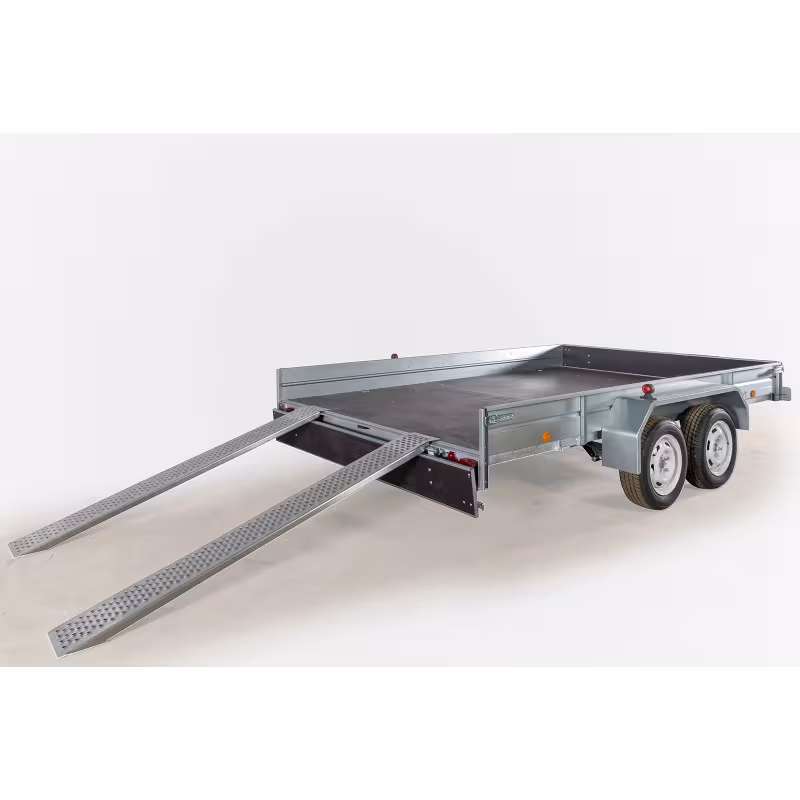 Прицеп бортовой двухосный Вектор ЛАВ 81013А, высокий борт, опорное колесо