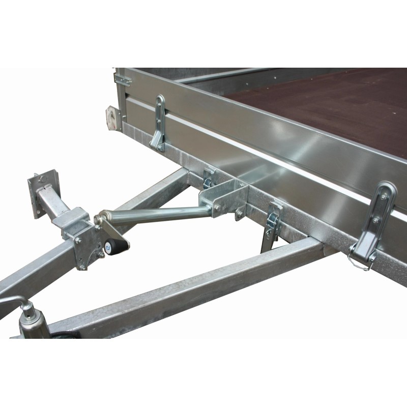 Прицеп бортовой двухосный Вектор ЛАВ 81013А, высокий борт, опорное колесо