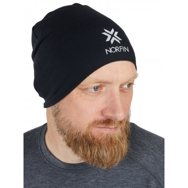 Шапка Norfin Snug, хлопок, черный, размер XL