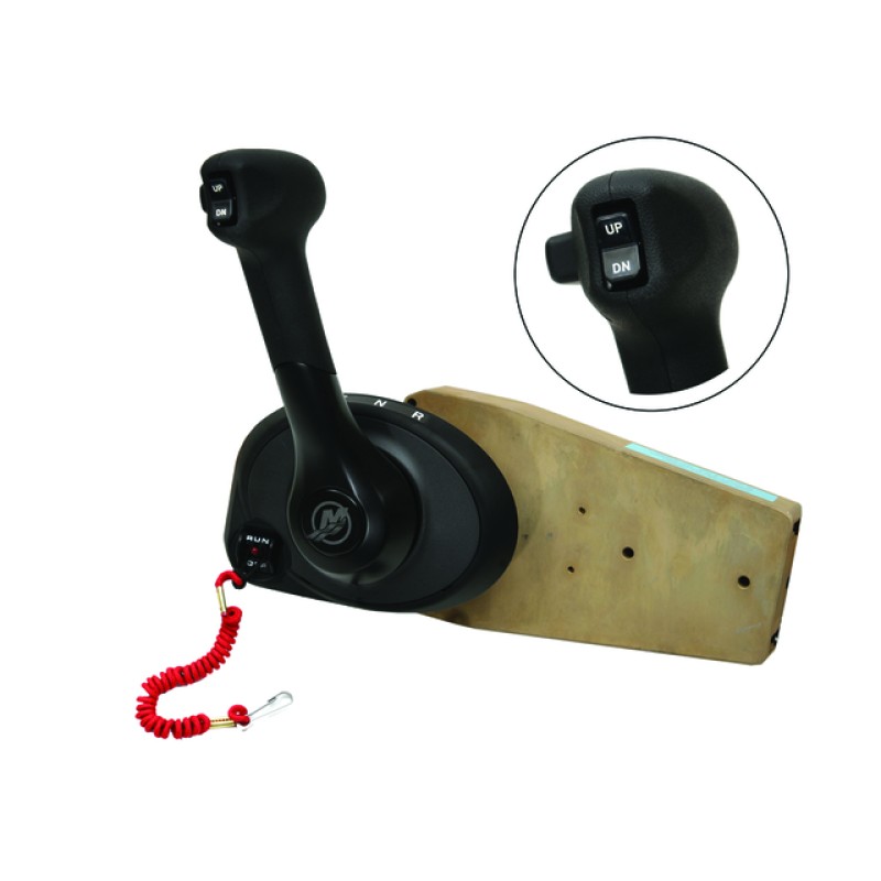 Контроллер газа-реверса Mercury F 40-150 врезной, кабель и замок  зажигания в комплекте