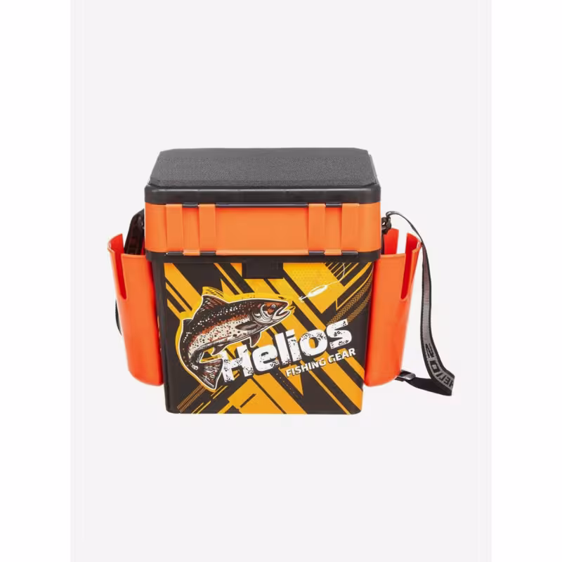 Ящик зимний (шарабан) Helios FishBox Trout, оранжевый, 19 л
