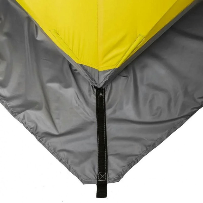 Палатка-куб для зимней рыбалки Premier Fishing Куб-2, 2-местная, 180x180 см, желтый/серый