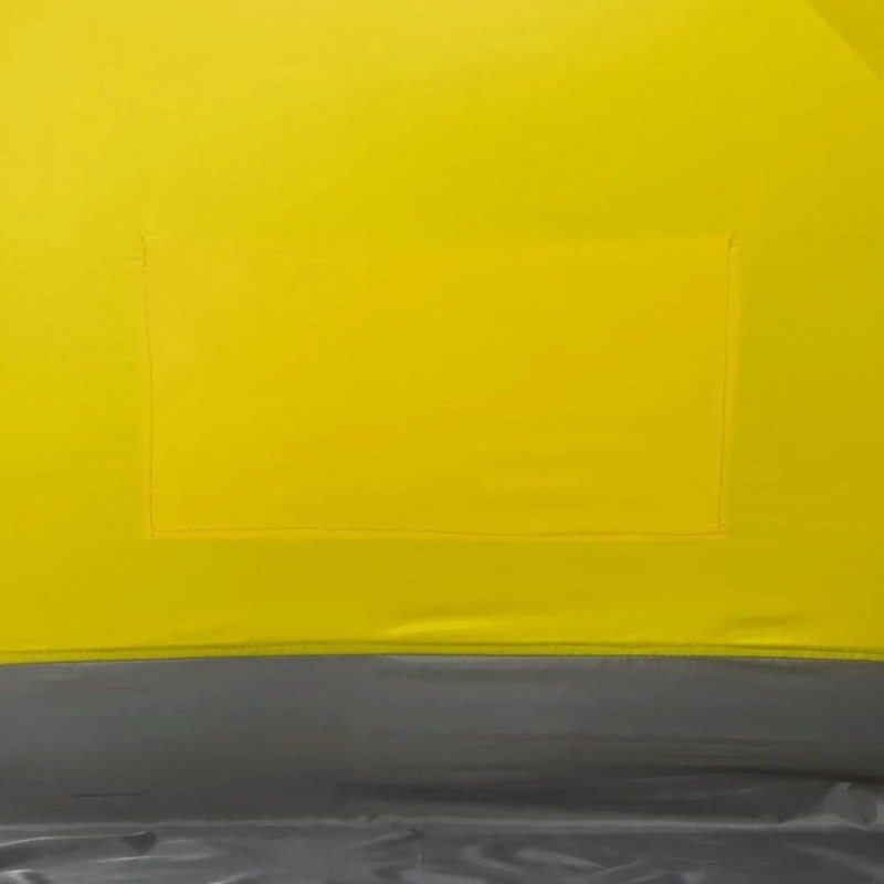 Палатка-куб для зимней рыбалки Premier Fishing Куб-2, 2-местная, 180x180 см, желтый/серый