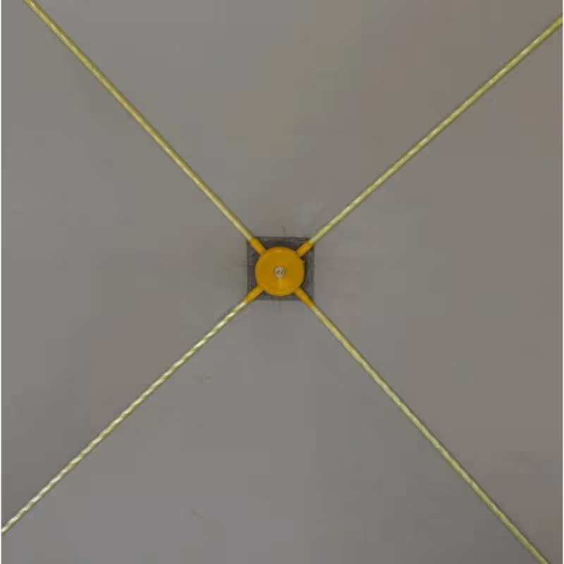 Палатка-куб для зимней рыбалки Premier Fishing Куб-2, 2-местная, 180x180 см, желтый/серый