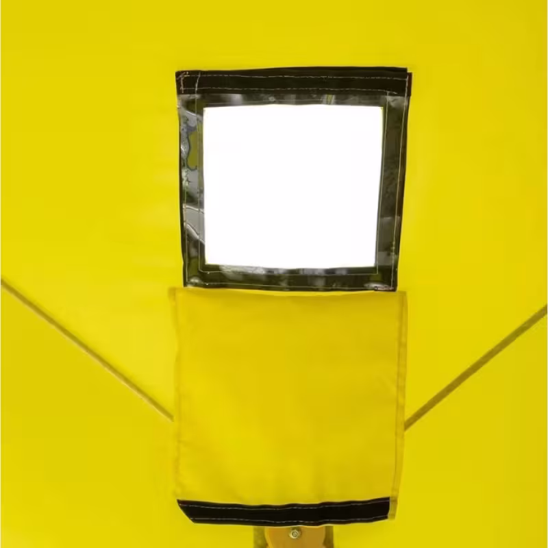 Палатка-куб для зимней рыбалки Premier Fishing Куб-3, 3-местная, 215x215x200 см, желтый/серый