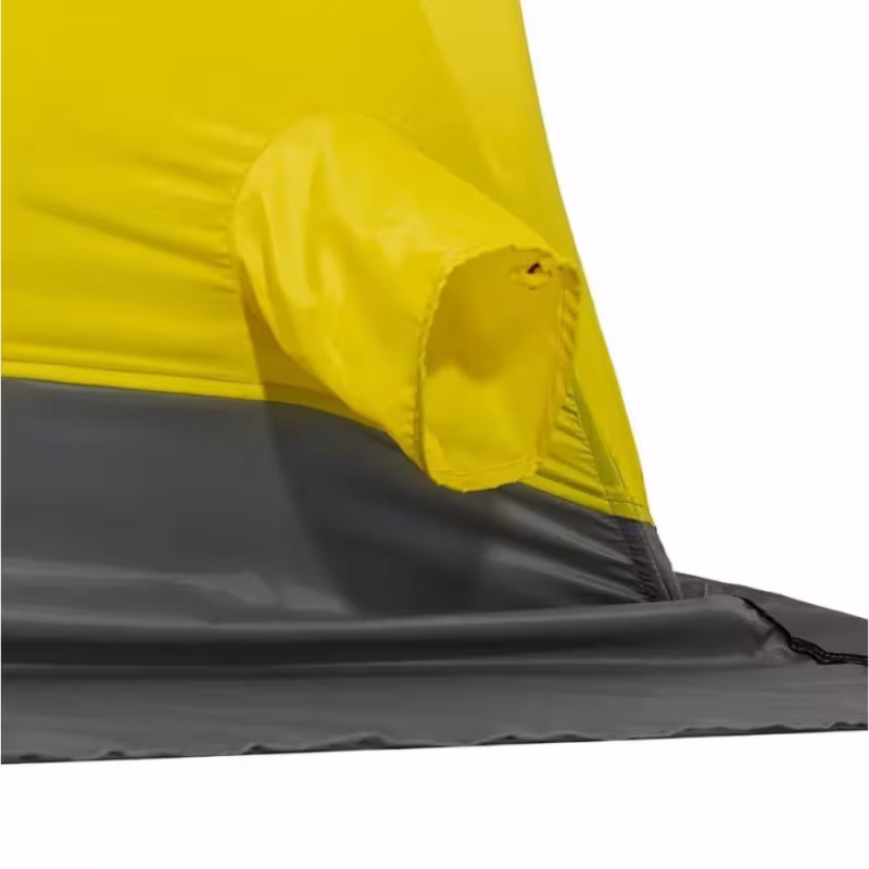 Палатка-куб для зимней рыбалки Premier Fishing Куб-3, 3-местная, 215x215x200 см, желтый/серый